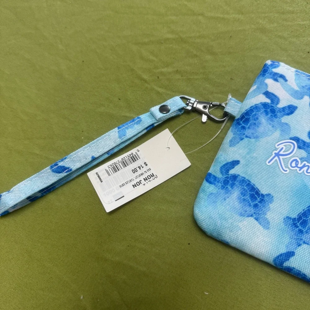 NWT Ron Jon Surf Shop Blue Turtle Wristlet - Picture 4 of 9